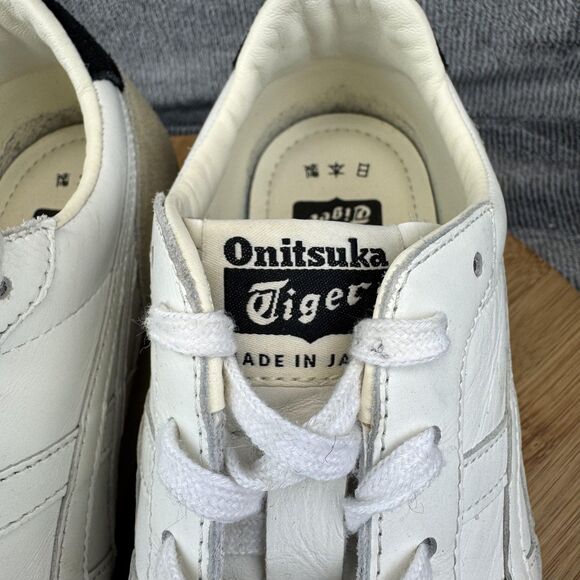 Onitsuka Tiger Shoes Mens Size 5.5 White Leather Suede Made In Japan Sneakers - Picture 3 of 10
